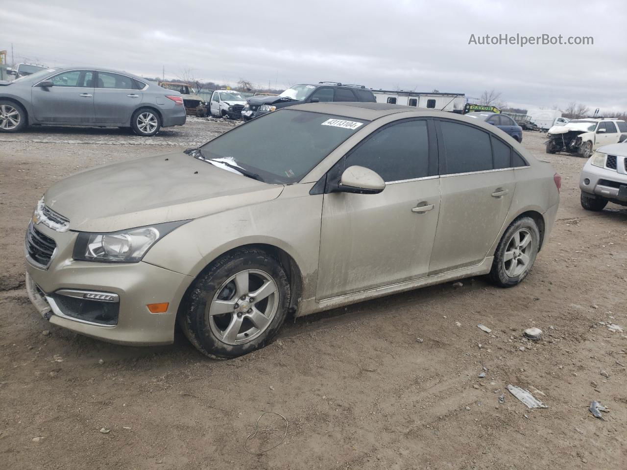 2016 Chevrolet Cruze Limited Lt Бежевый vin: 1G1PE5SB2G7113597