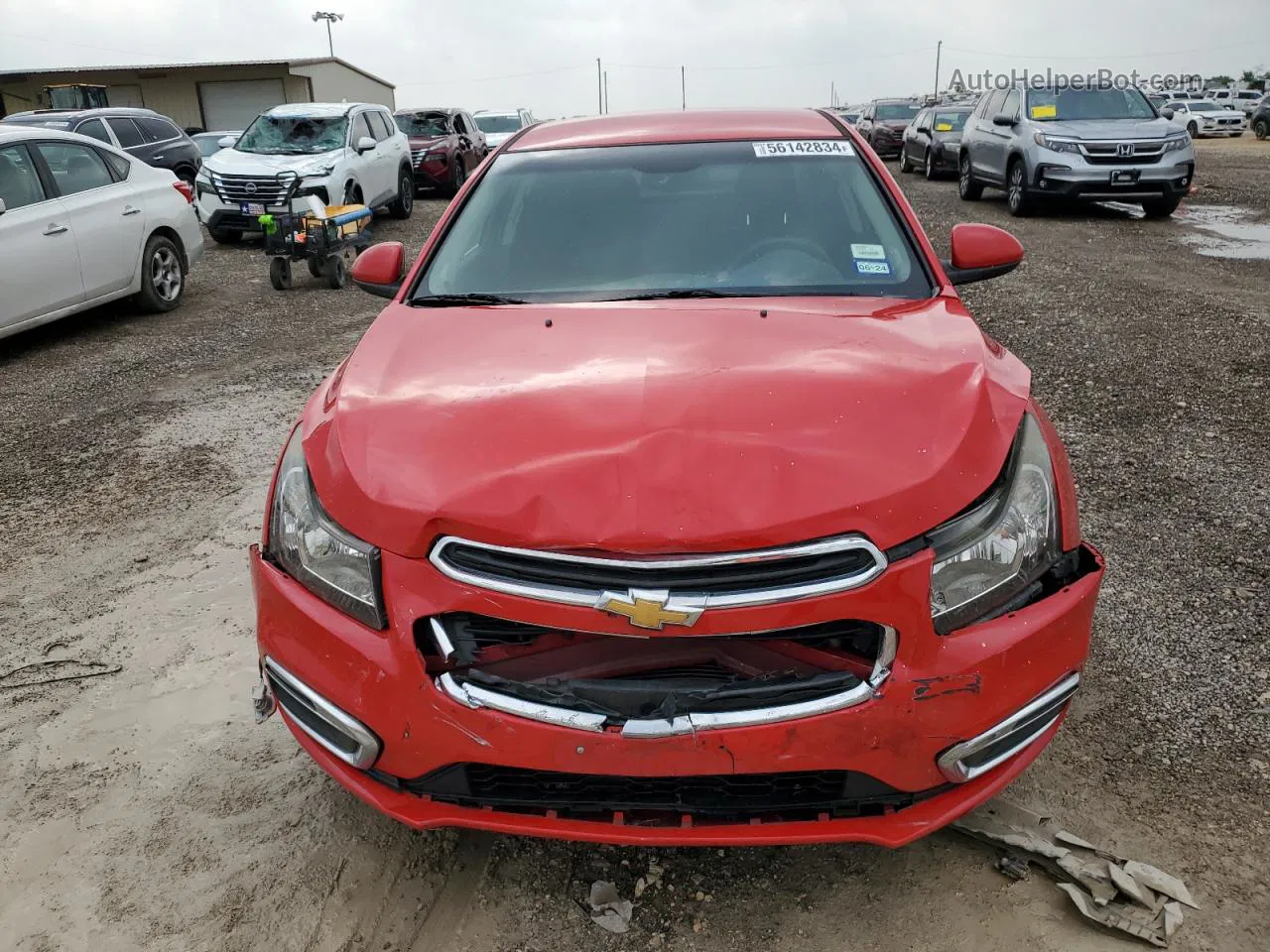 2016 Chevrolet Cruze Limited Lt Red vin: 1G1PE5SB2G7161469