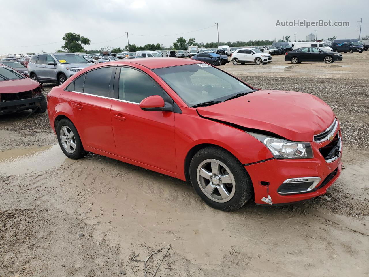 2016 Chevrolet Cruze Limited Lt Red vin: 1G1PE5SB2G7161469