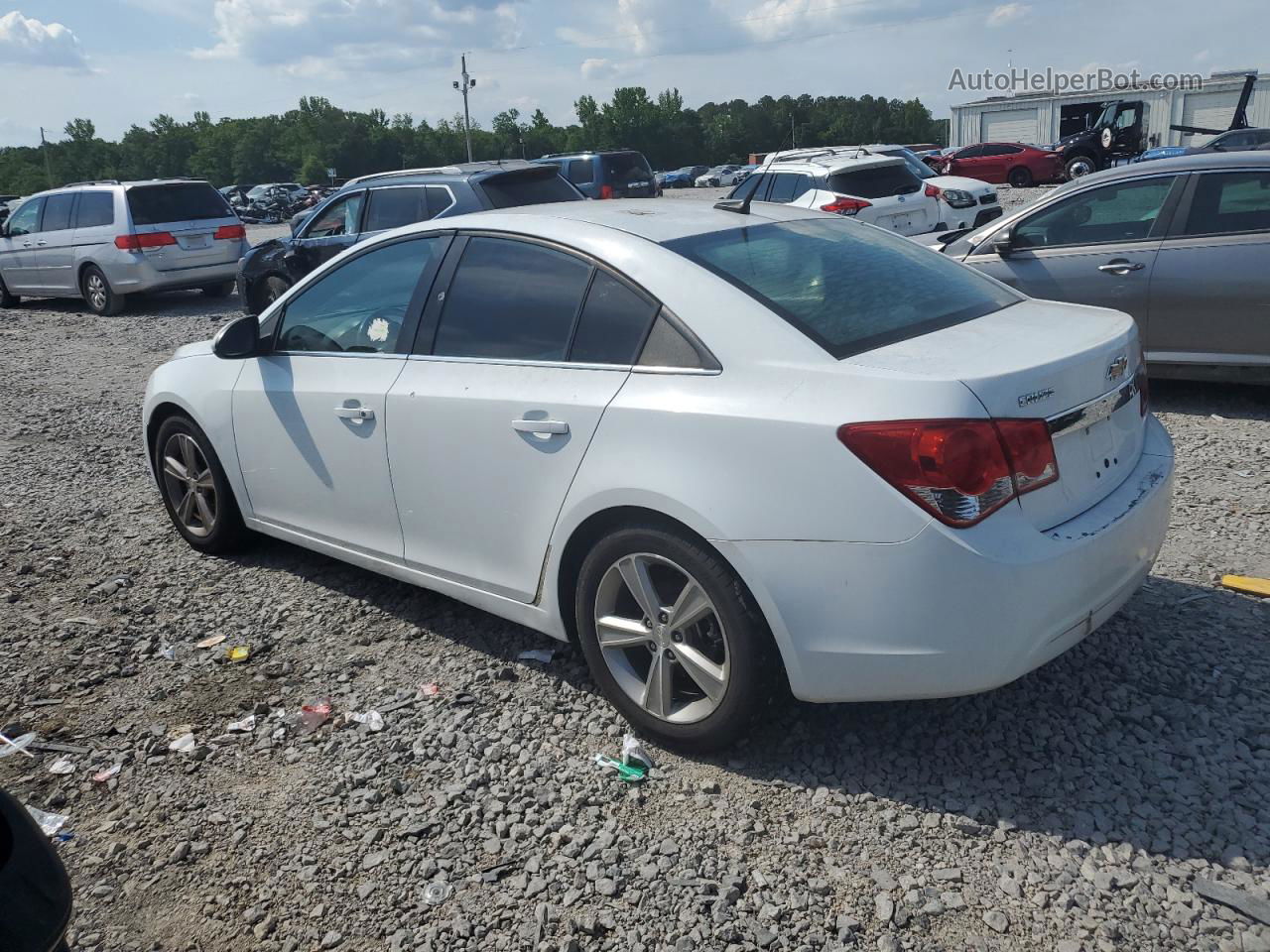 2013 Chevrolet Cruze Lt White vin: 1G1PE5SB3D7115919