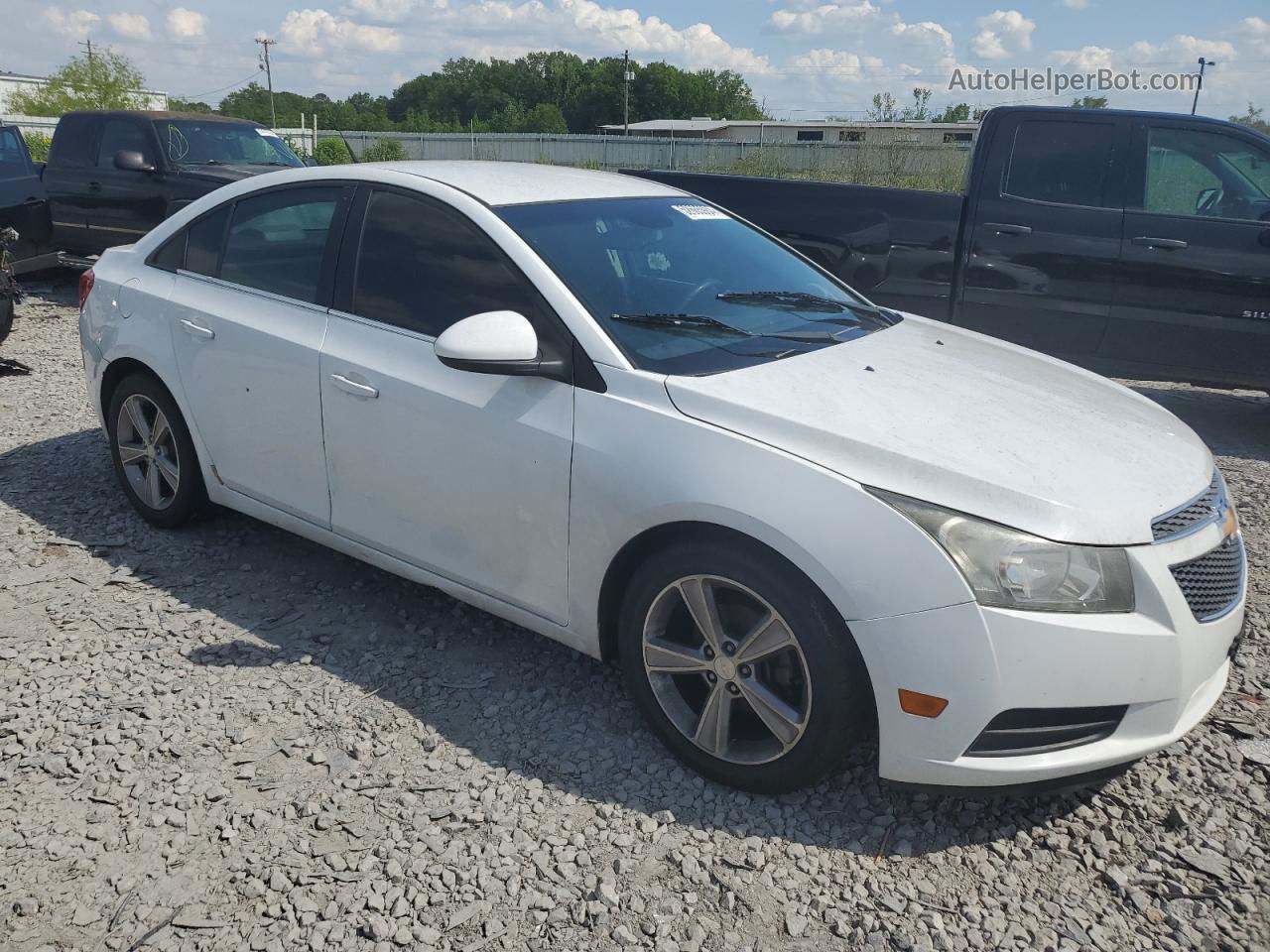 2013 Chevrolet Cruze Lt White vin: 1G1PE5SB3D7115919