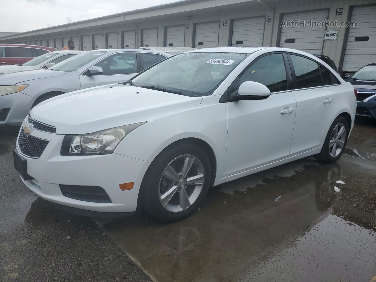 2013 Chevrolet Cruze Lt White vin: 1G1PE5SB3D7180446