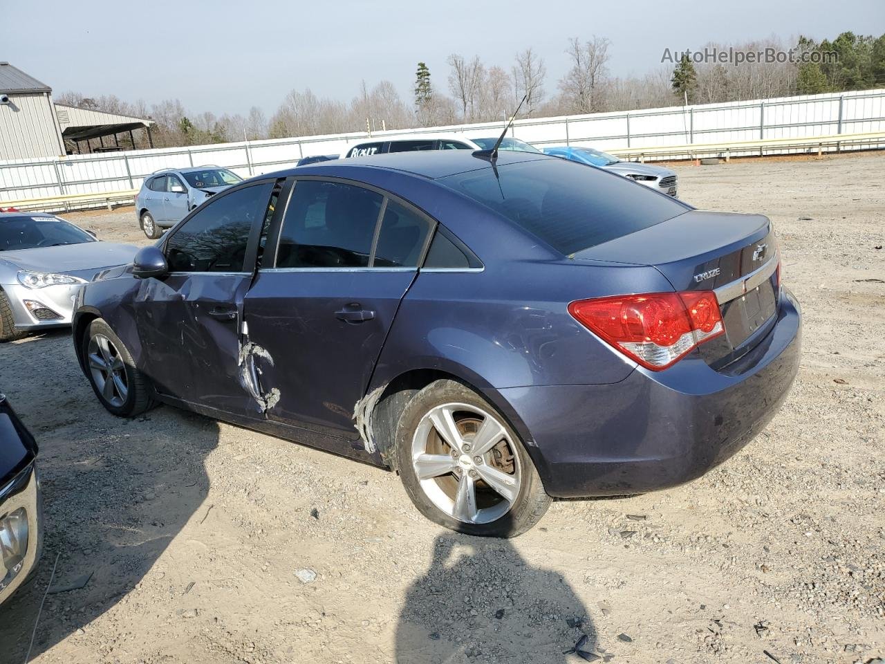 2014 Chevrolet Cruze Lt Blue vin: 1G1PE5SB3E7127182