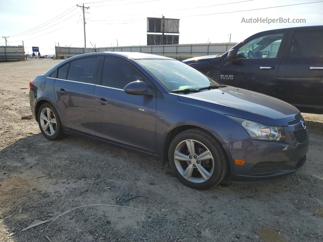 2014 Chevrolet Cruze Lt Blue vin: 1G1PE5SB3E7127182