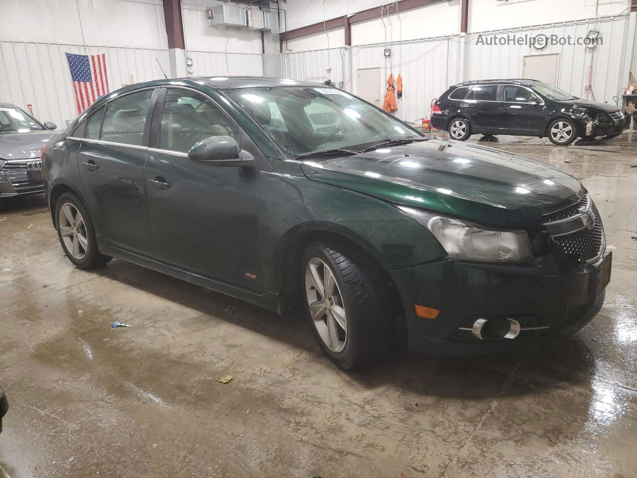 2014 Chevrolet Cruze Lt Green vin: 1G1PE5SB3E7230683