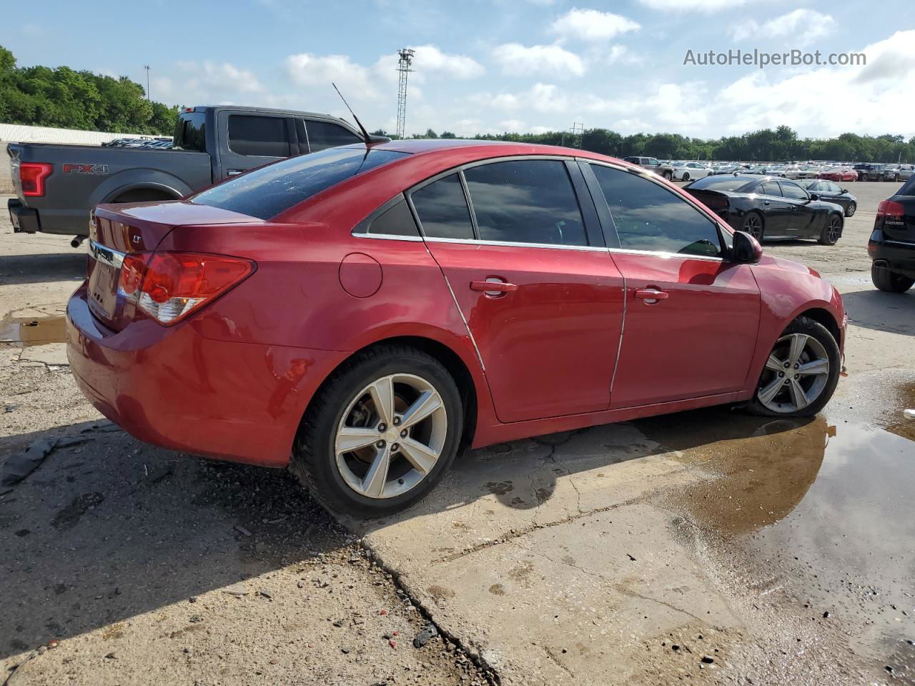 2014 Chevrolet Cruze Lt Red vin: 1G1PE5SB3E7377327