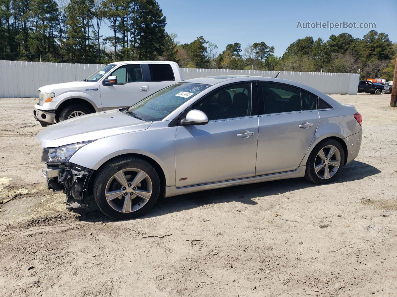 2014 Chevrolet Cruze Lt Silver vin: 1G1PE5SB3E7454343