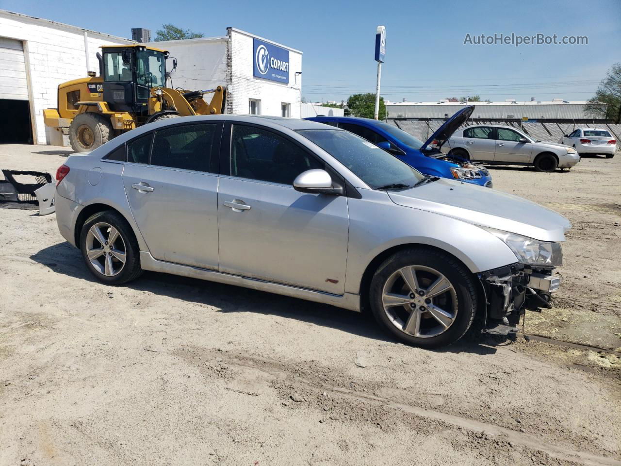 2014 Chevrolet Cruze Lt Silver vin: 1G1PE5SB3E7454343