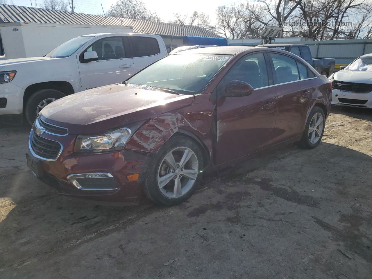 2015 Chevrolet Cruze Lt Maroon vin: 1G1PE5SB3F7165173