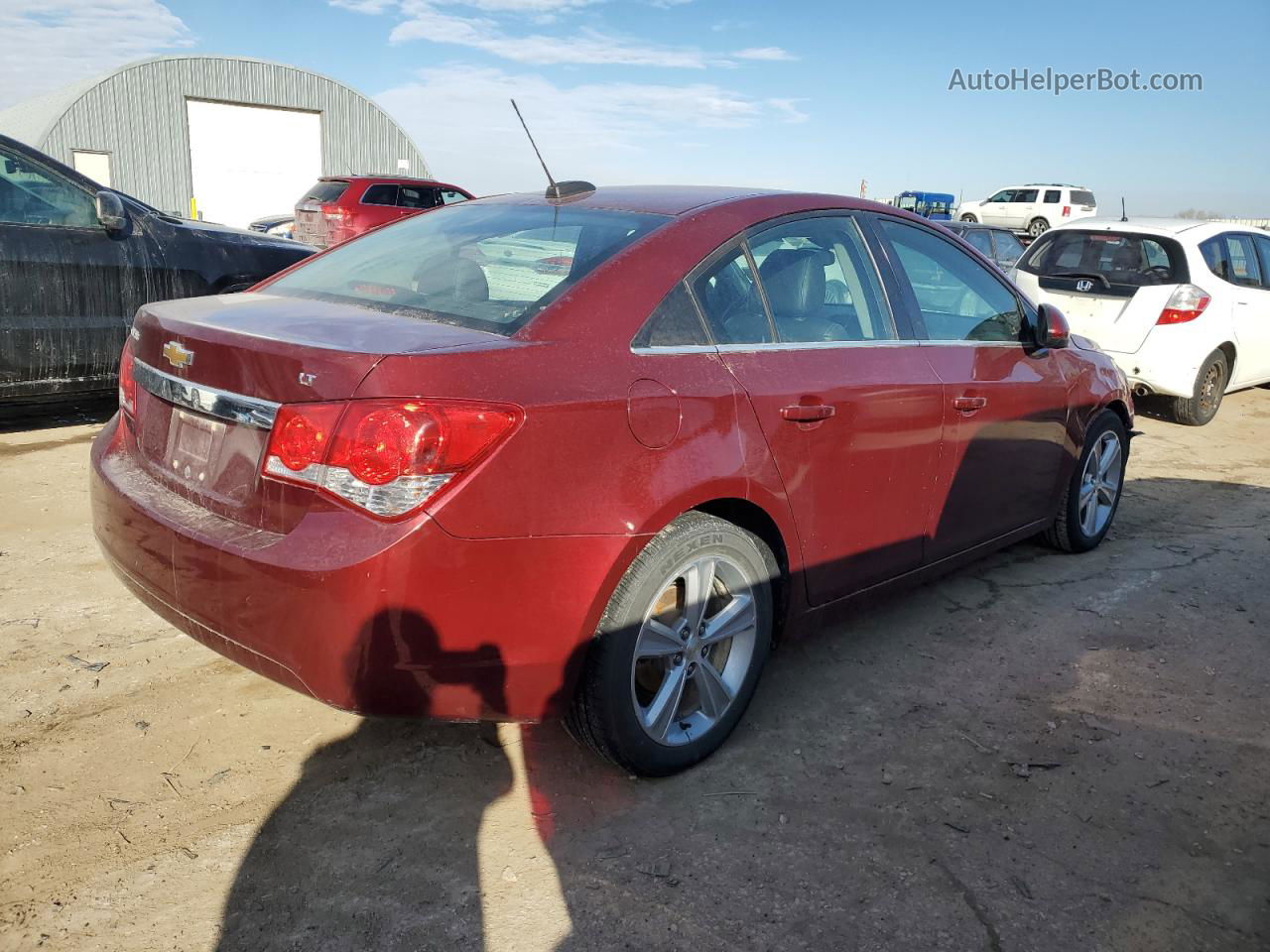 2015 Chevrolet Cruze Lt Maroon vin: 1G1PE5SB3F7165173