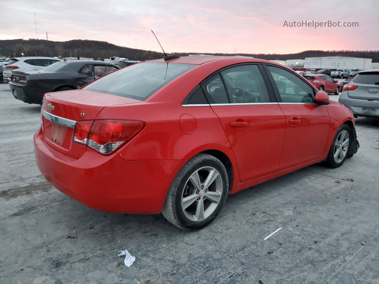 2015 Chevrolet Cruze Lt Red vin: 1G1PE5SB3F7258176