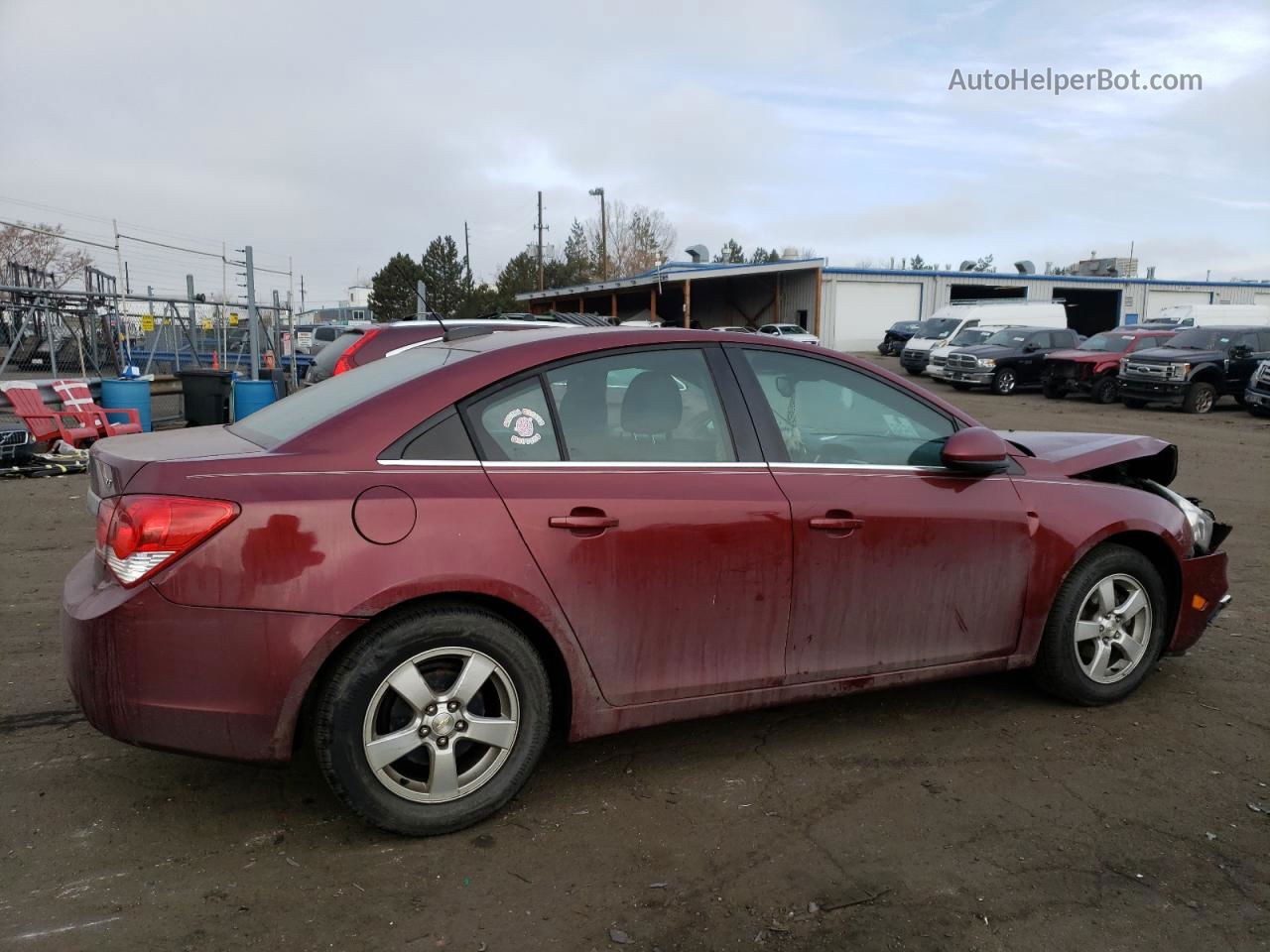 2016 Chevrolet Cruze Limited Lt Maroon vin: 1G1PE5SB3G7176031