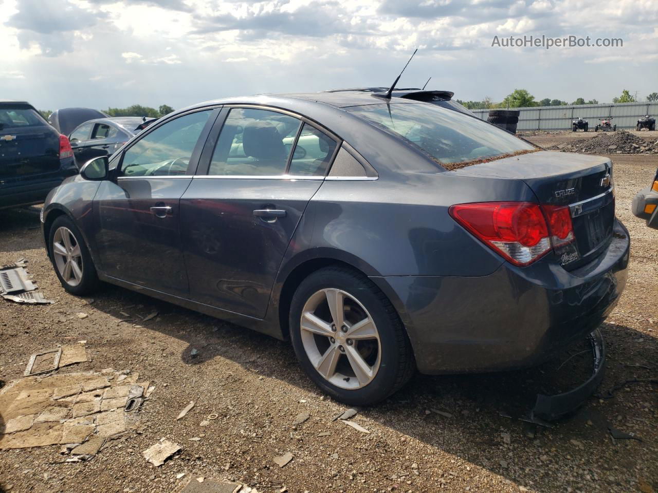 2013 Chevrolet Cruze Lt Gray vin: 1G1PE5SB4D7190337