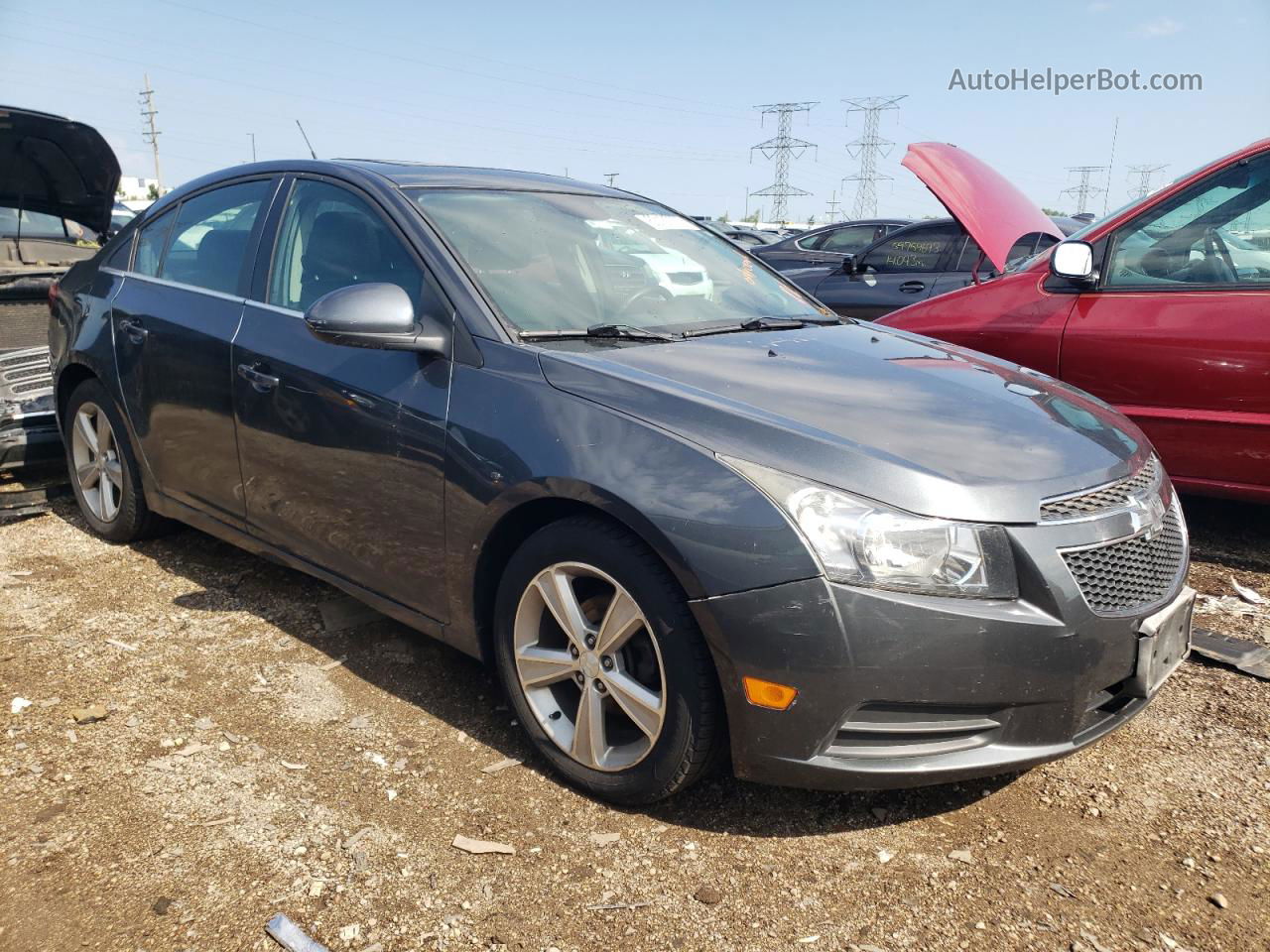 2013 Chevrolet Cruze Lt Gray vin: 1G1PE5SB4D7190337