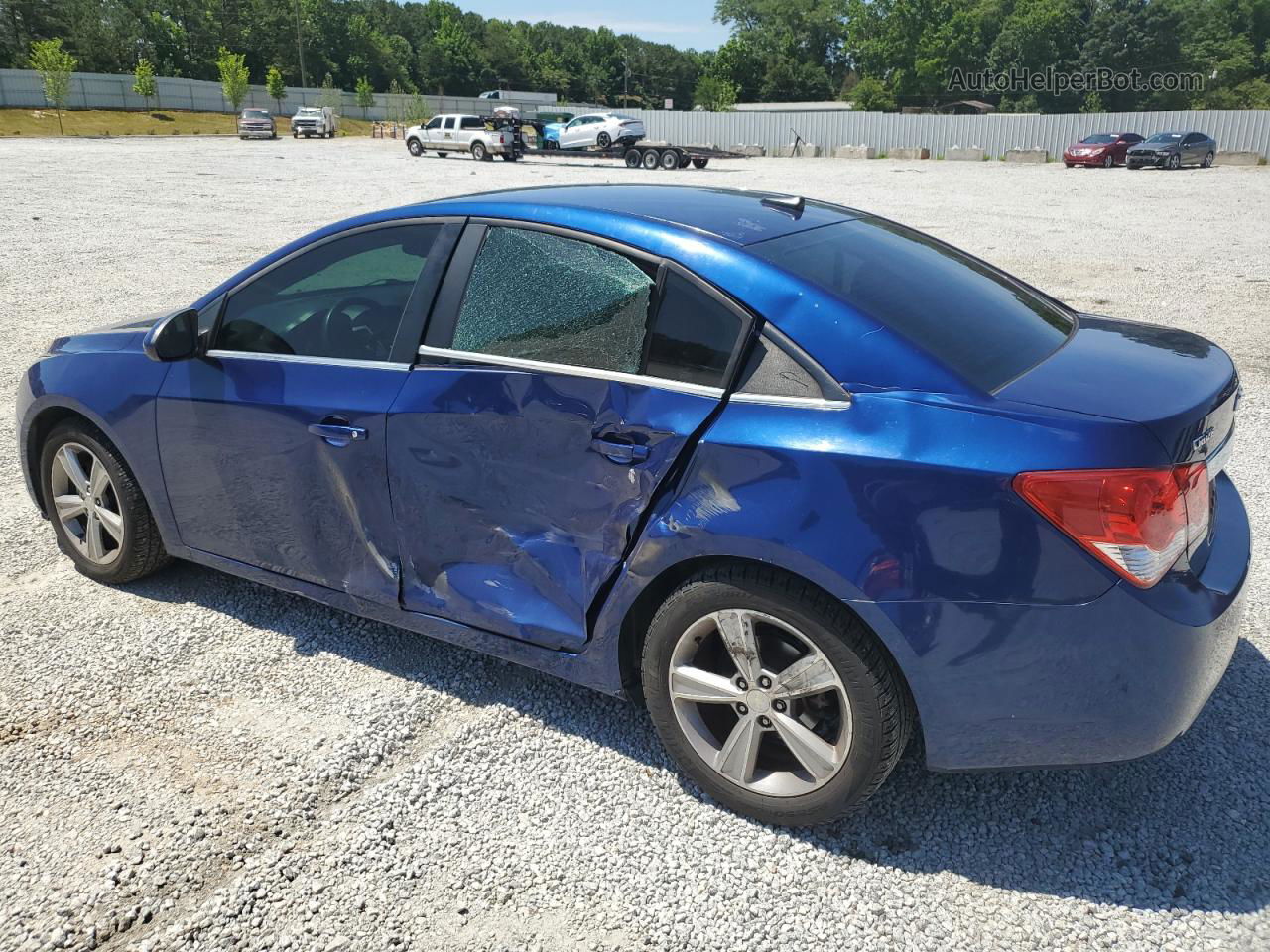 2013 Chevrolet Cruze Lt Blue vin: 1G1PE5SB4D7244932