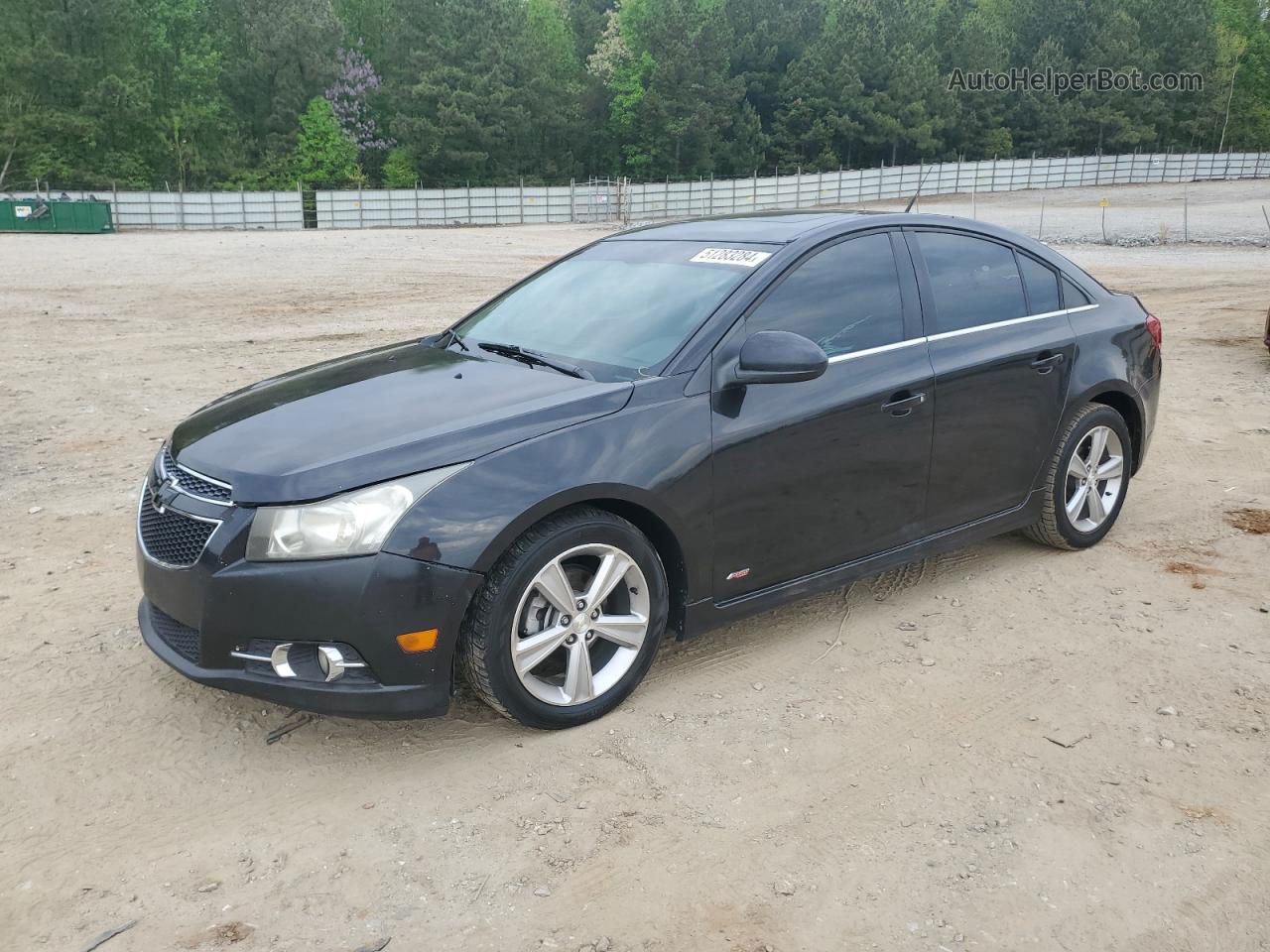 2013 Chevrolet Cruze Lt Black vin: 1G1PE5SB4D7324716