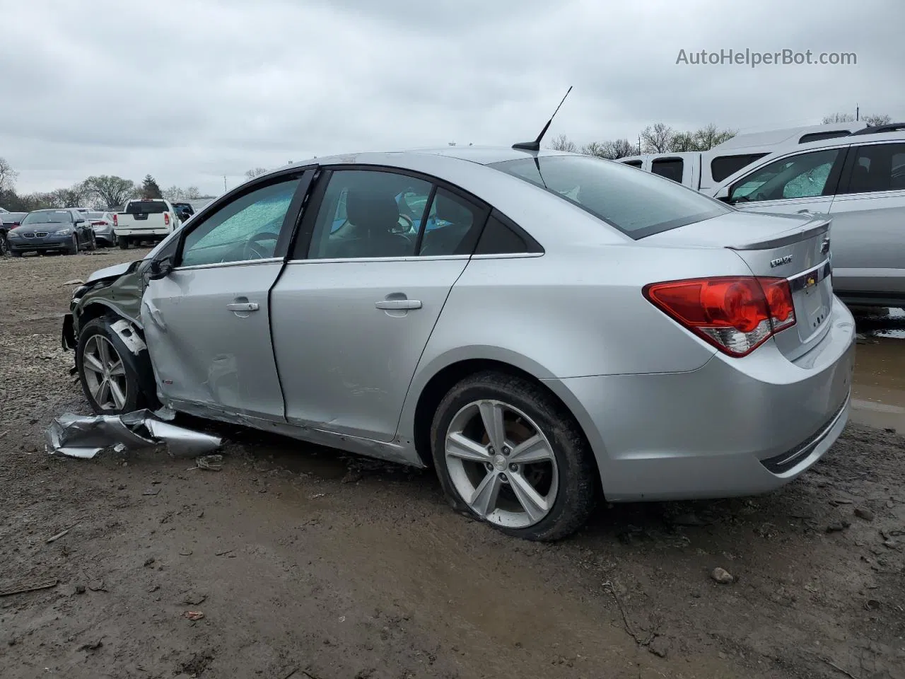 2014 Chevrolet Cruze Lt Silver vin: 1G1PE5SB4E7111024