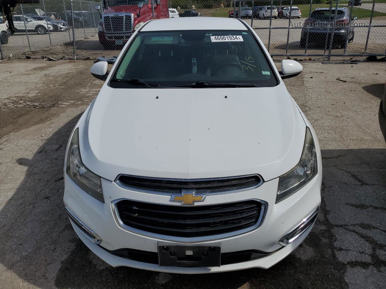 2015 Chevrolet Cruze Lt White vin: 1G1PE5SB4F7214204