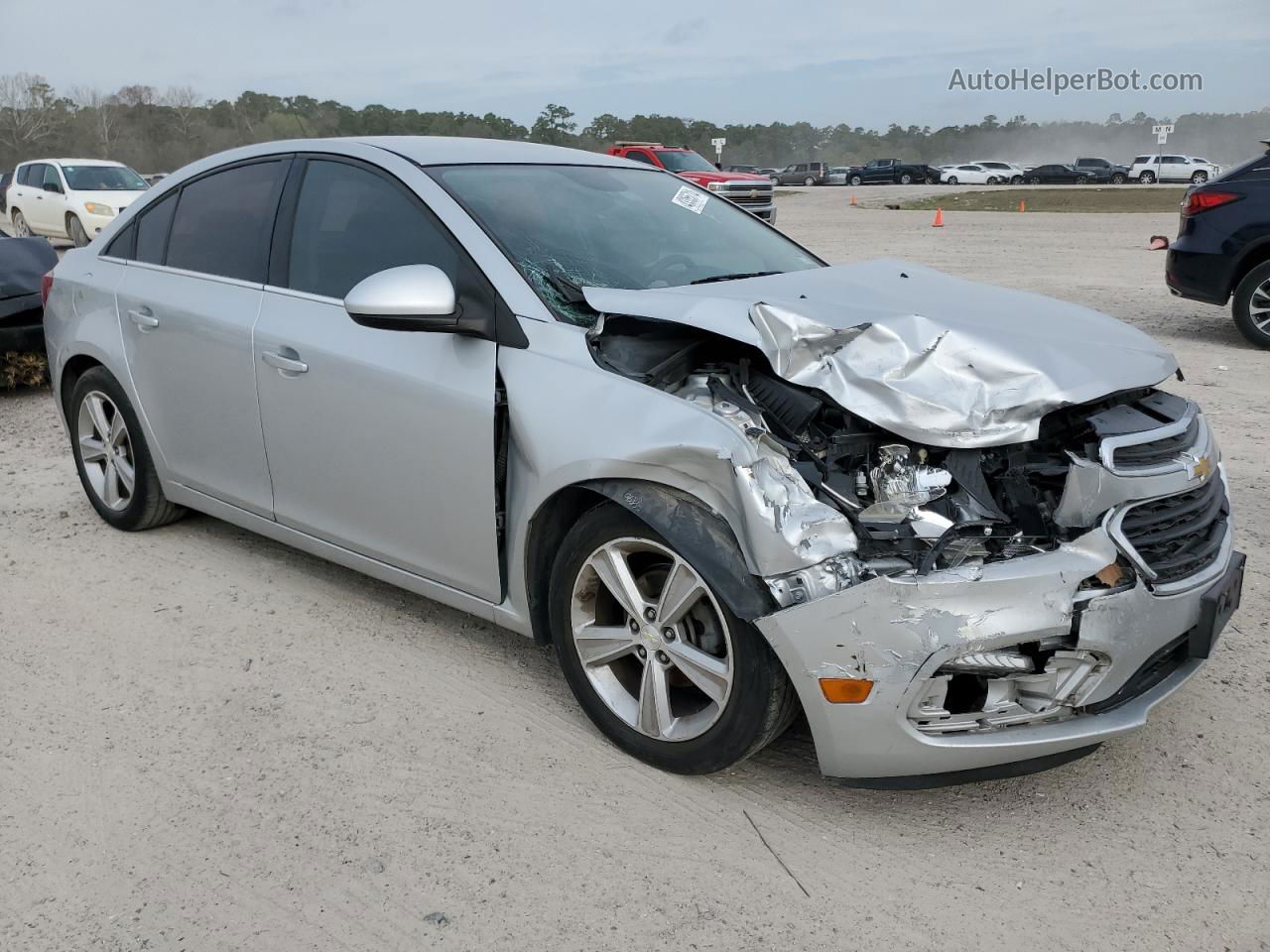 2015 Chevrolet Cruze Lt Silver vin: 1G1PE5SB4F7282874