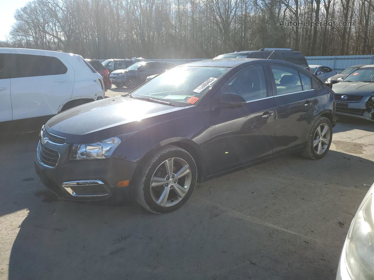 2015 Chevrolet Cruze Lt Синий vin: 1G1PE5SB4F7300323