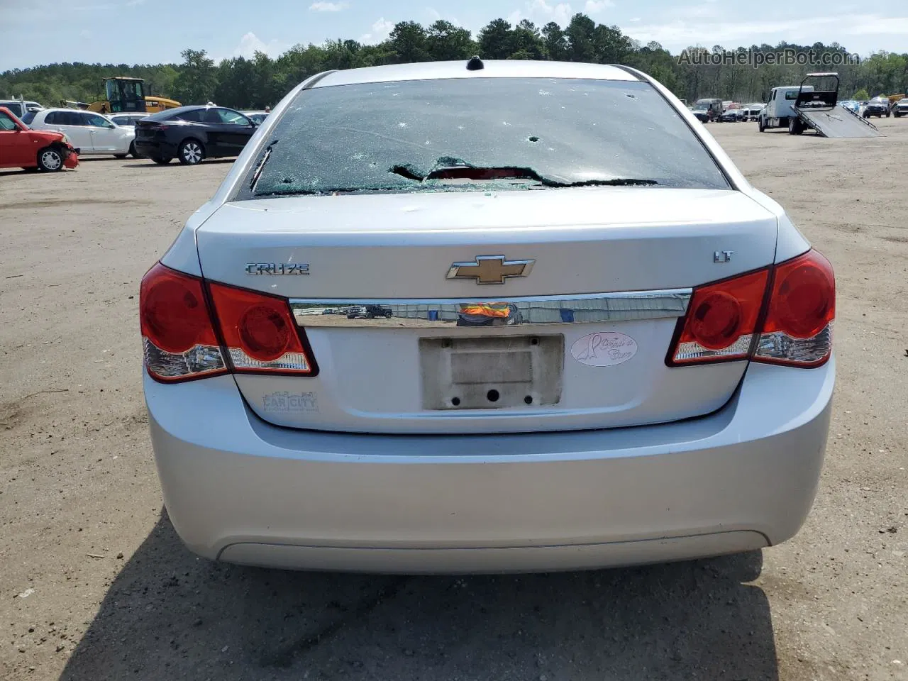 2013 Chevrolet Cruze Lt Silver vin: 1G1PE5SB5D7114819