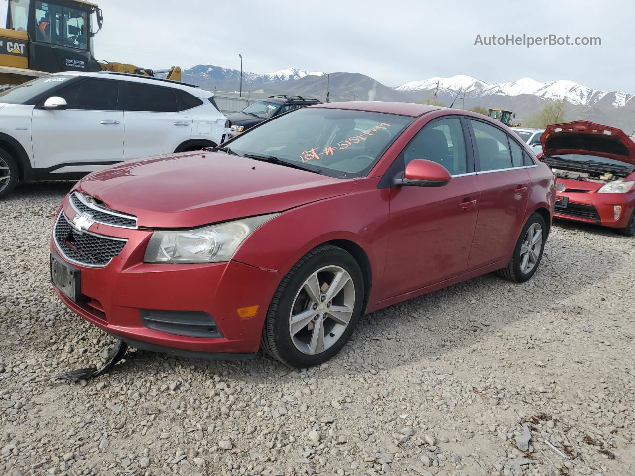 2013 Chevrolet Cruze Lt Red vin: 1G1PE5SB5D7127988