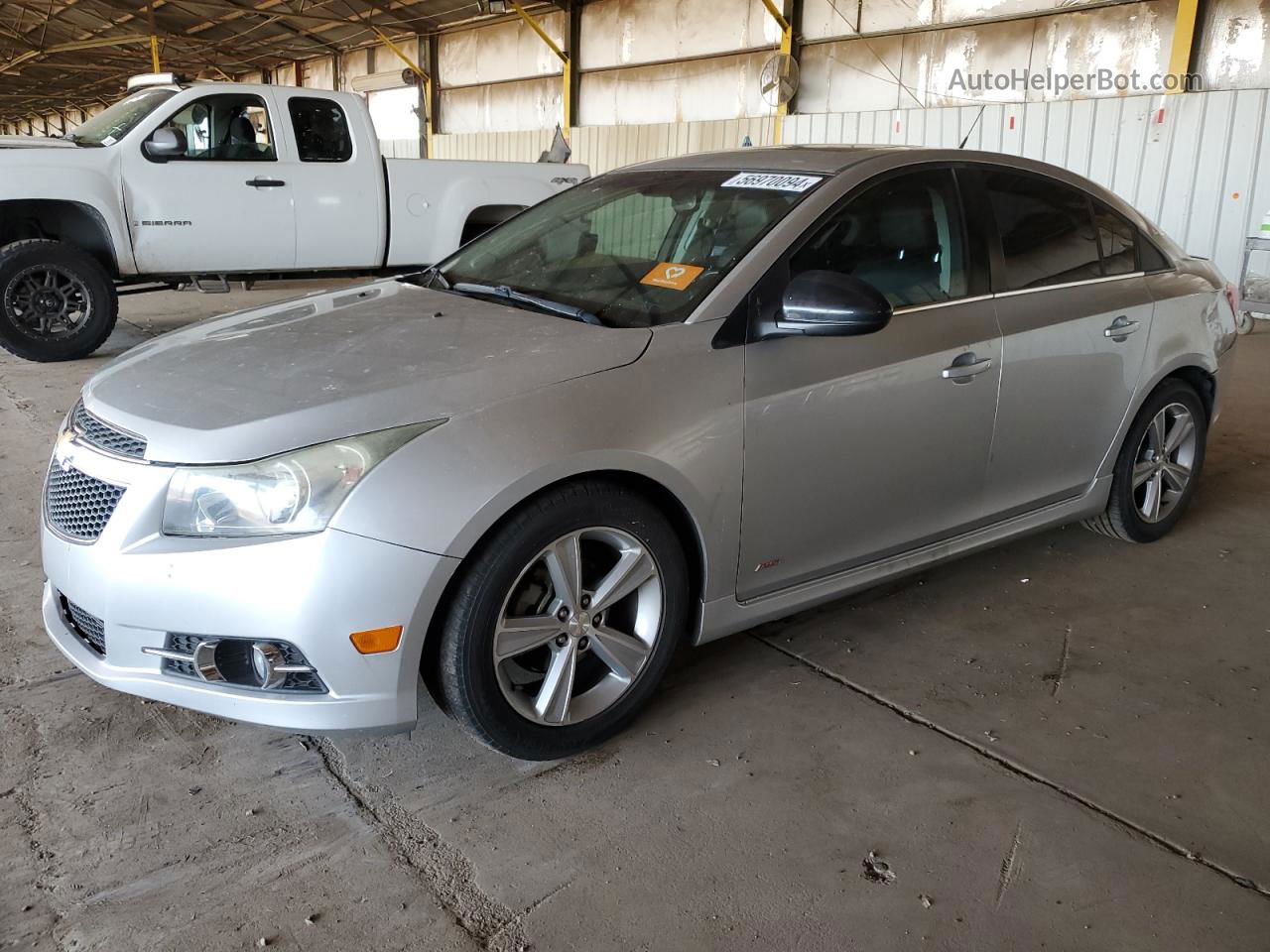 2014 Chevrolet Cruze Lt Silver vin: 1G1PE5SB5E7212573