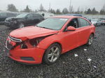 2014 Chevrolet Cruze Lt Red vin: 1G1PE5SB5E7415270