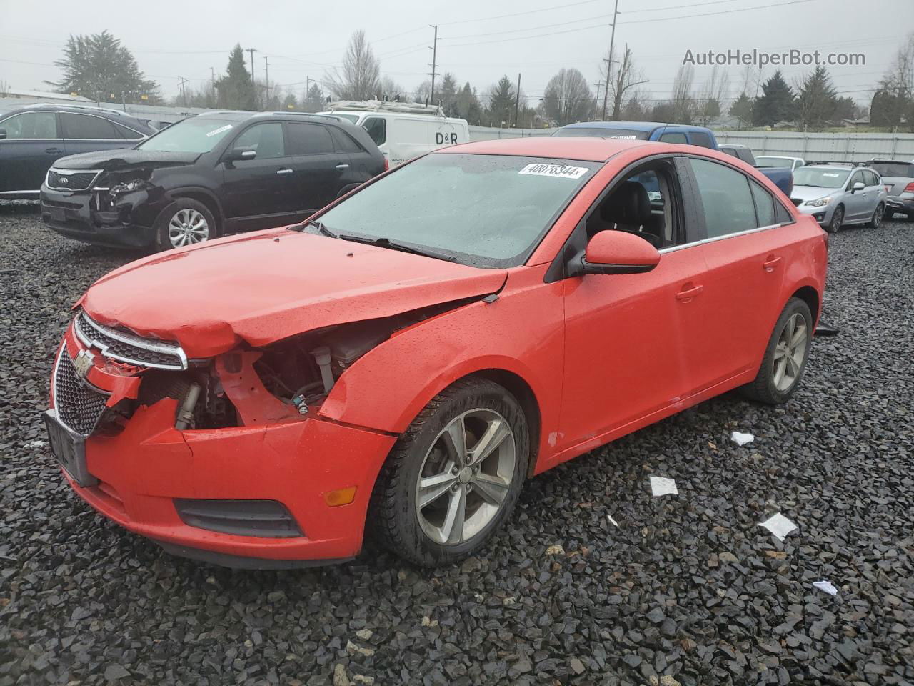 2014 Chevrolet Cruze Lt Красный vin: 1G1PE5SB5E7415270