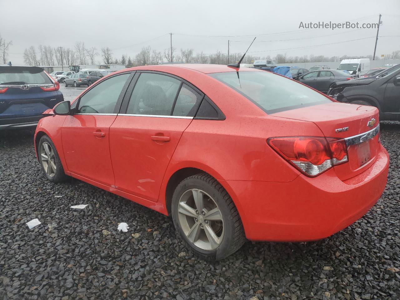 2014 Chevrolet Cruze Lt Red vin: 1G1PE5SB5E7415270