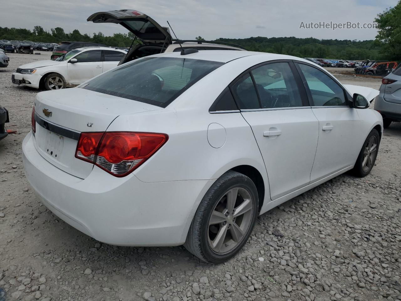 2015 Chevrolet Cruze Lt White vin: 1G1PE5SB5F7145619