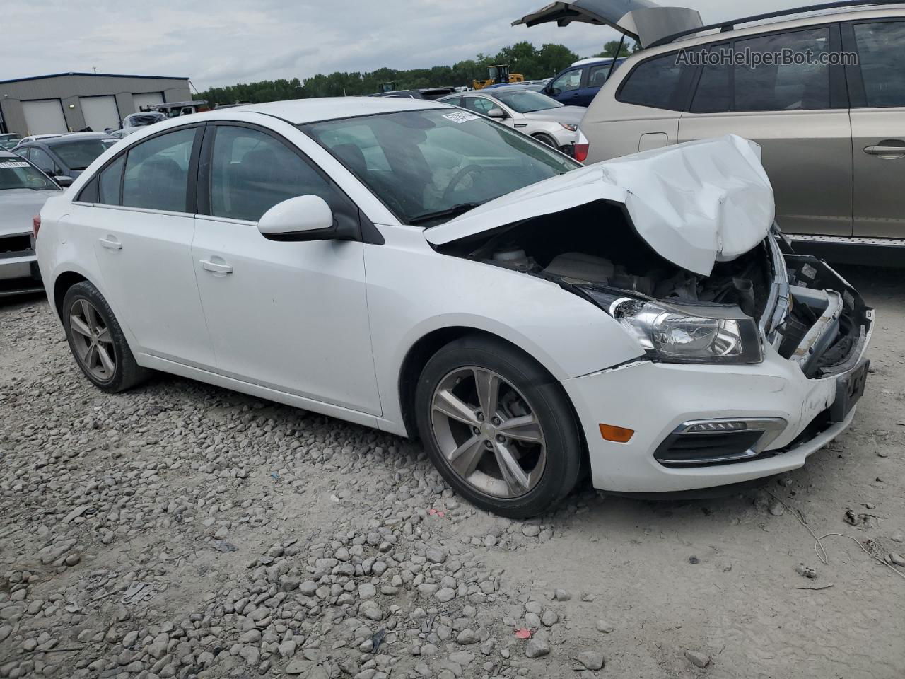 2015 Chevrolet Cruze Lt White vin: 1G1PE5SB5F7145619