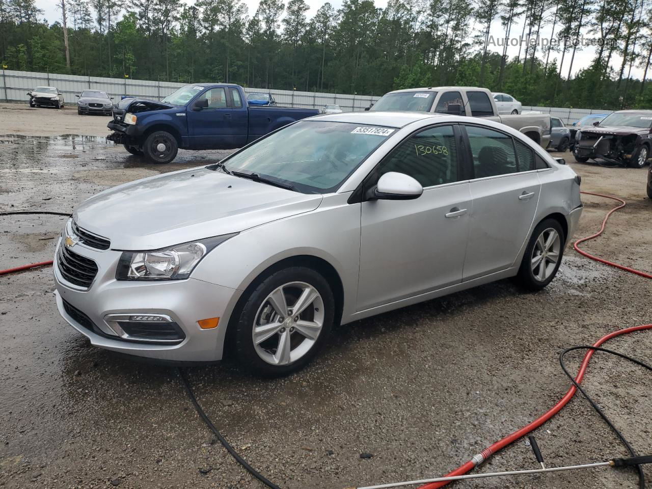 2015 Chevrolet Cruze Lt Silver vin: 1G1PE5SB5F7264139