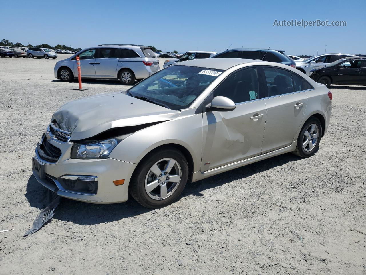 2016 Chevrolet Cruze Limited Lt Бежевый vin: 1G1PE5SB5G7208476