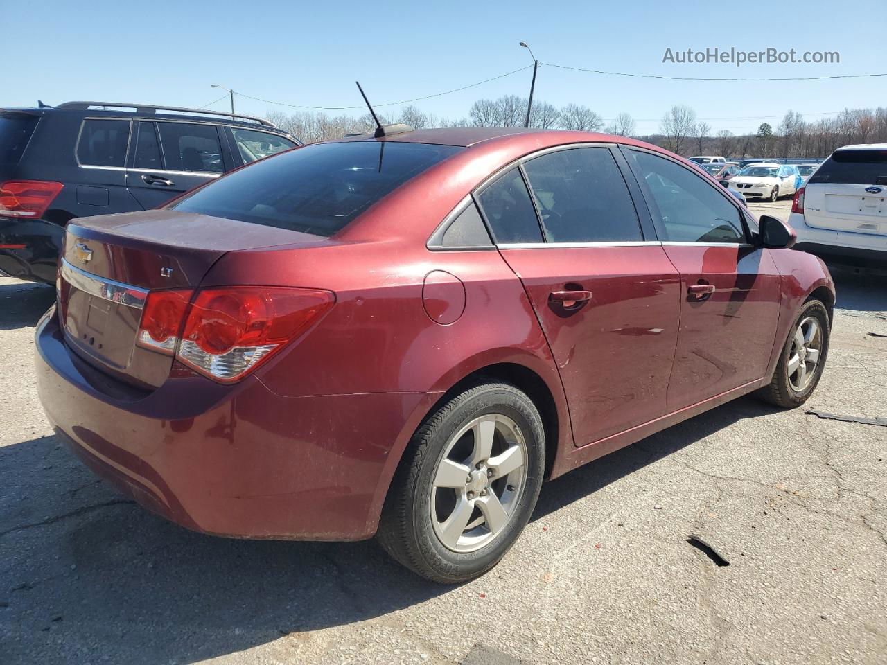 2016 Chevrolet Cruze Limited Lt Burgundy vin: 1G1PE5SB5G7217520