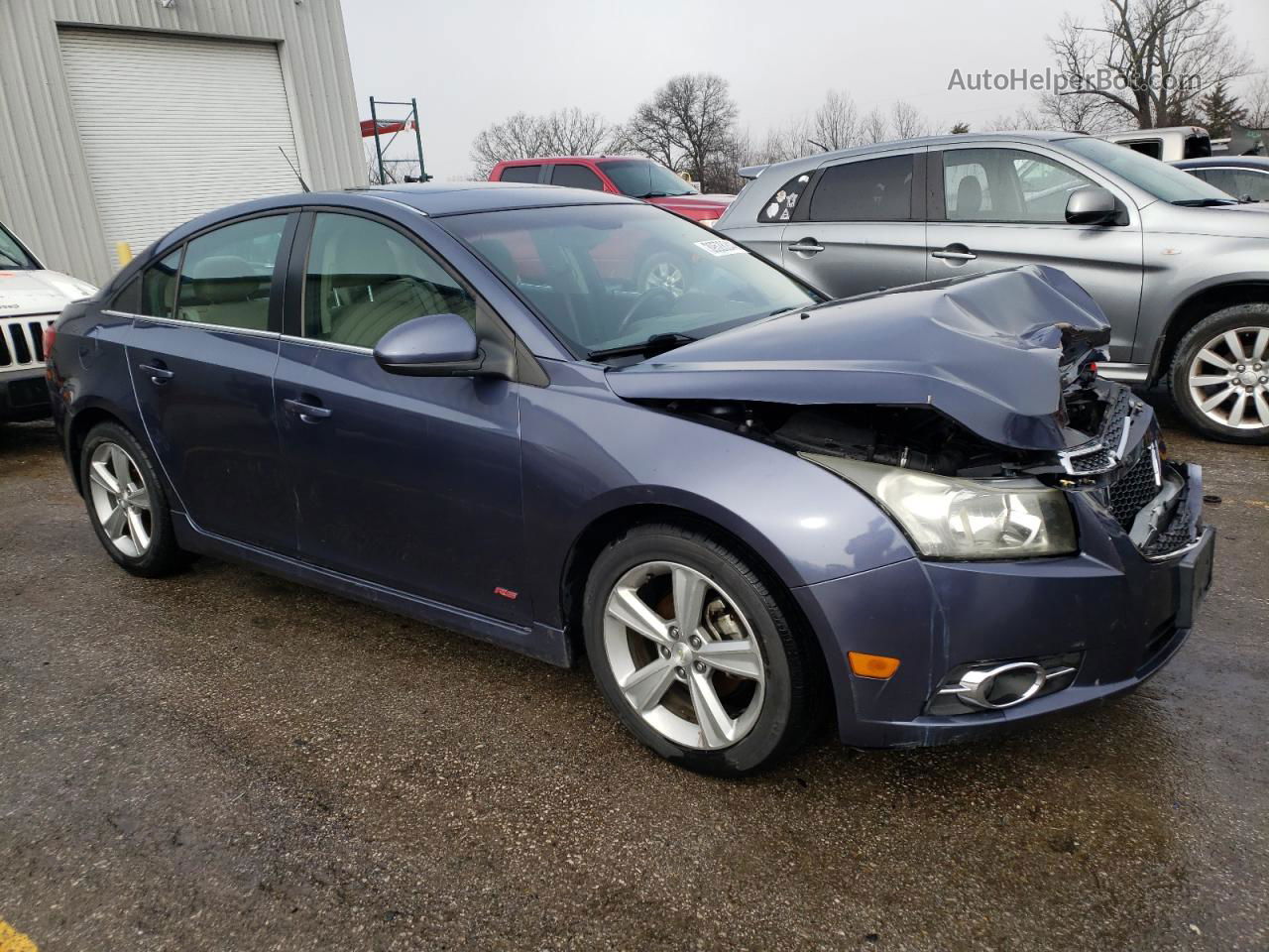 2014 Chevrolet Cruze Lt Blue vin: 1G1PE5SB6E7232038