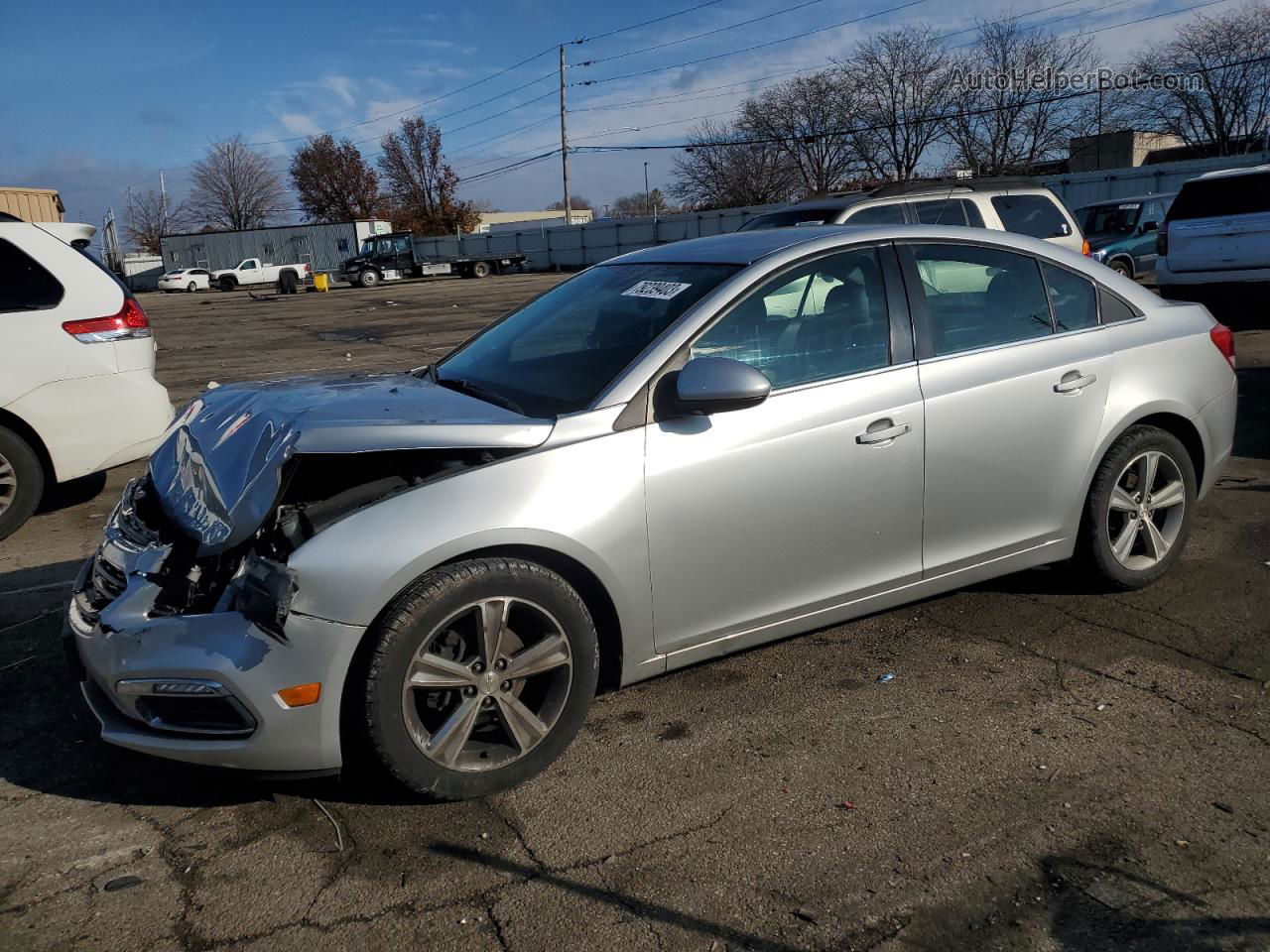 2015 Chevrolet Cruze Lt Silver vin: 1G1PE5SB6F7166897