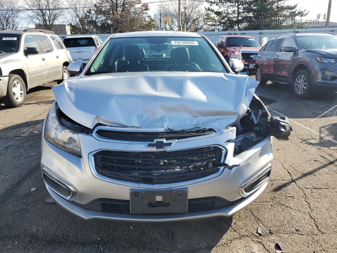 2015 Chevrolet Cruze Lt Silver vin: 1G1PE5SB6F7166897