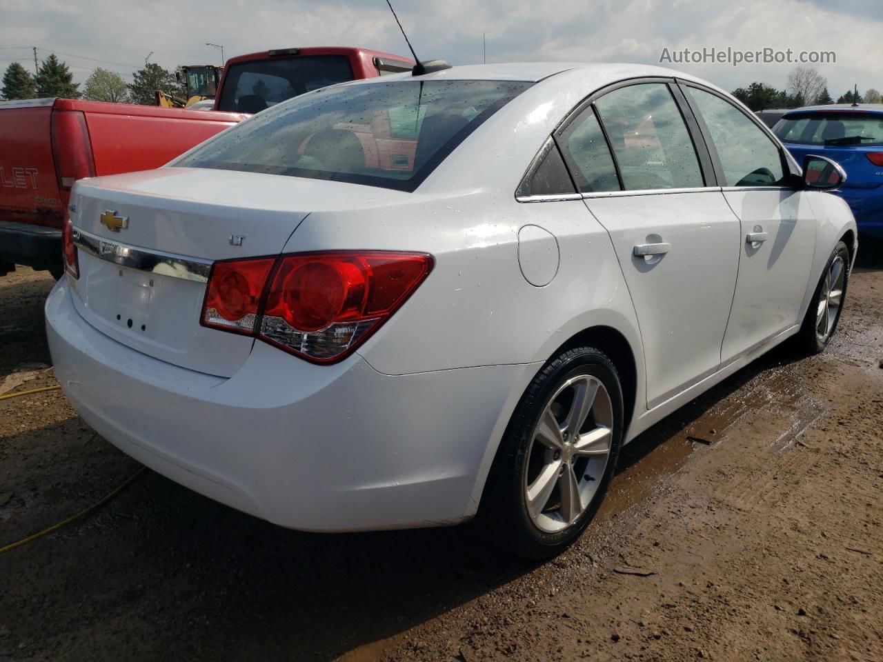 2015 Chevrolet Cruze Lt White vin: 1G1PE5SB6F7189337