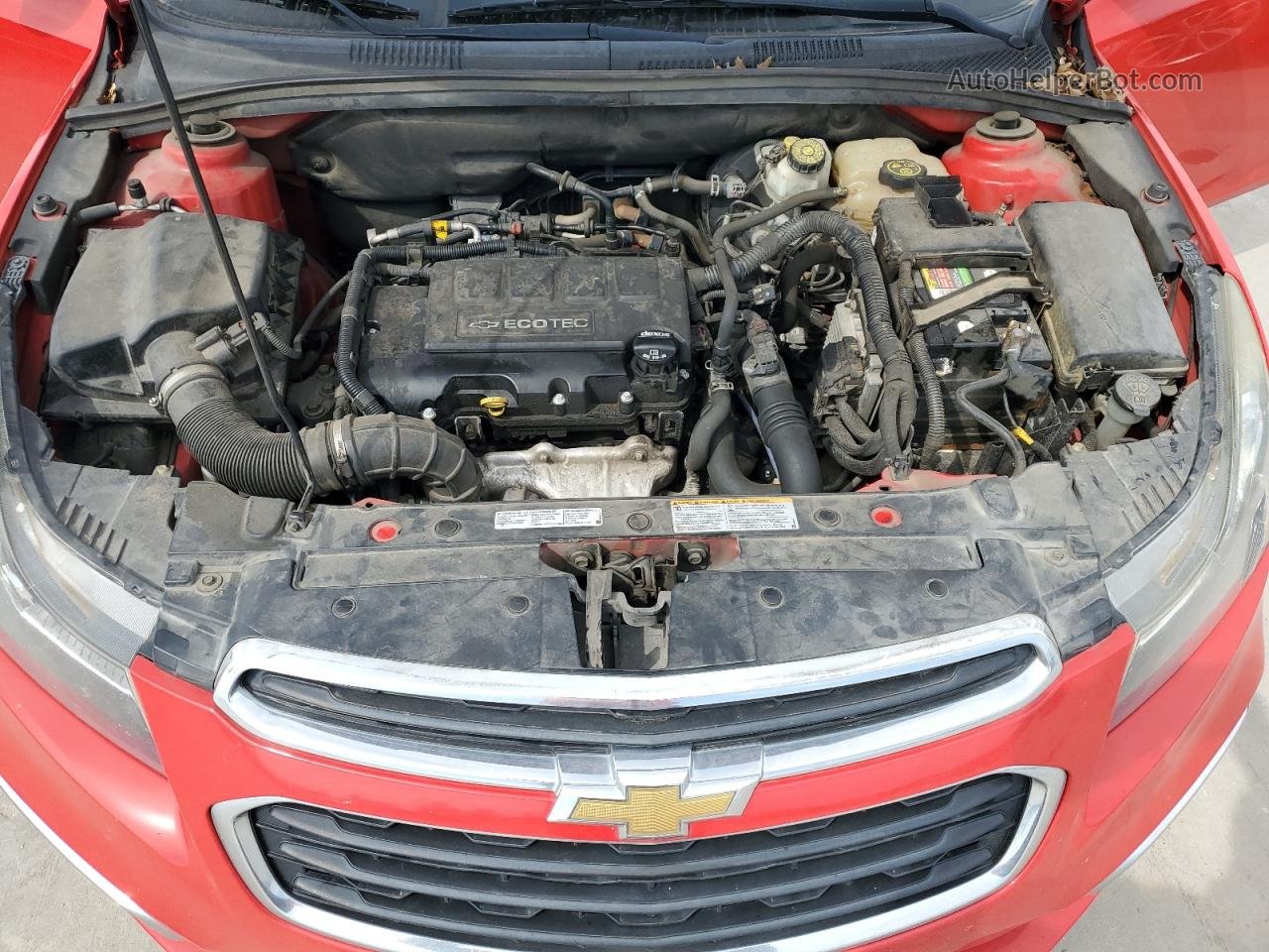 2015 Chevrolet Cruze Lt Red vin: 1G1PE5SB6F7251822