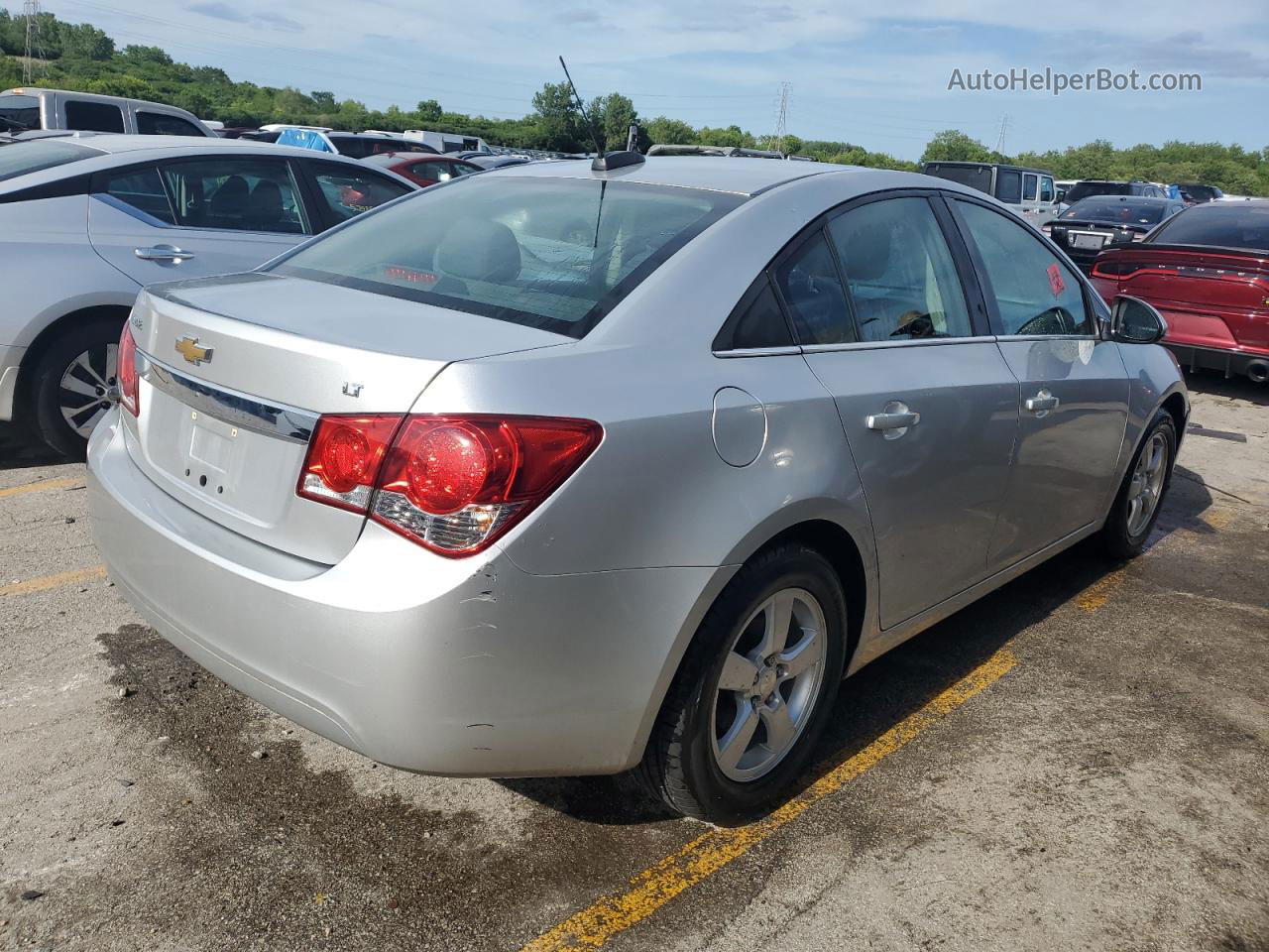 2016 Chevrolet Cruze Limited Lt Silver vin: 1G1PE5SB6G7154816