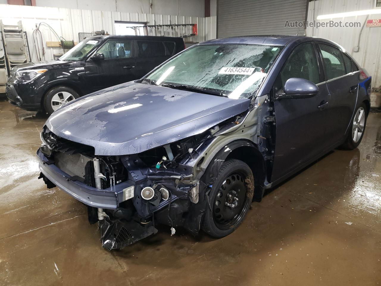 2013 Chevrolet Cruze Lt Blue vin: 1G1PE5SB7D7255844