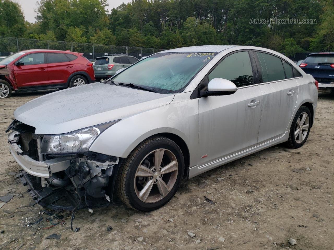 2015 Chevrolet Cruze Lt Silver vin: 1G1PE5SB7F7113318