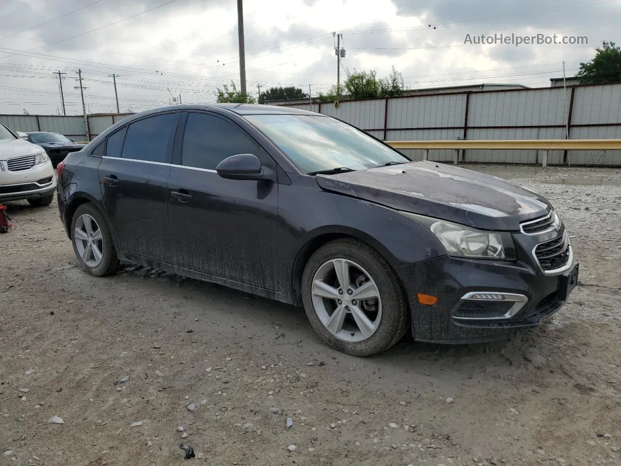 2015 Chevrolet Cruze Lt Charcoal vin: 1G1PE5SB7F7145038