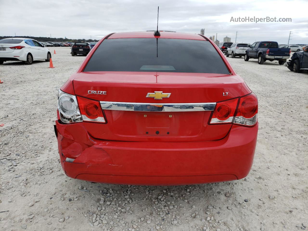 2015 Chevrolet Cruze Lt Red vin: 1G1PE5SB7F7177231