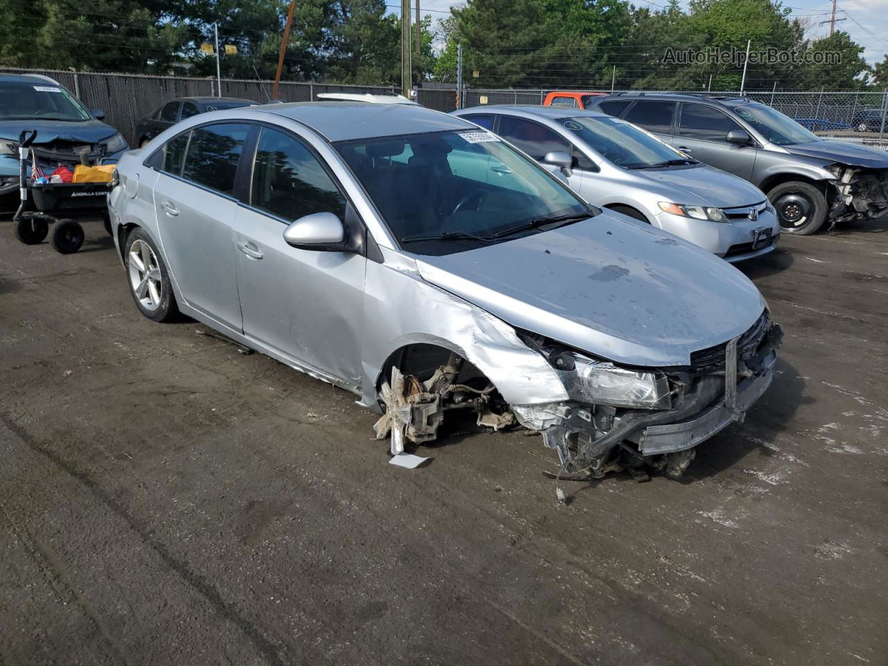 2015 Chevrolet Cruze Lt Silver vin: 1G1PE5SB7F7191307