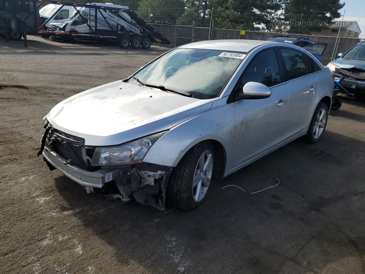 2015 Chevrolet Cruze Lt Silver vin: 1G1PE5SB7F7191307