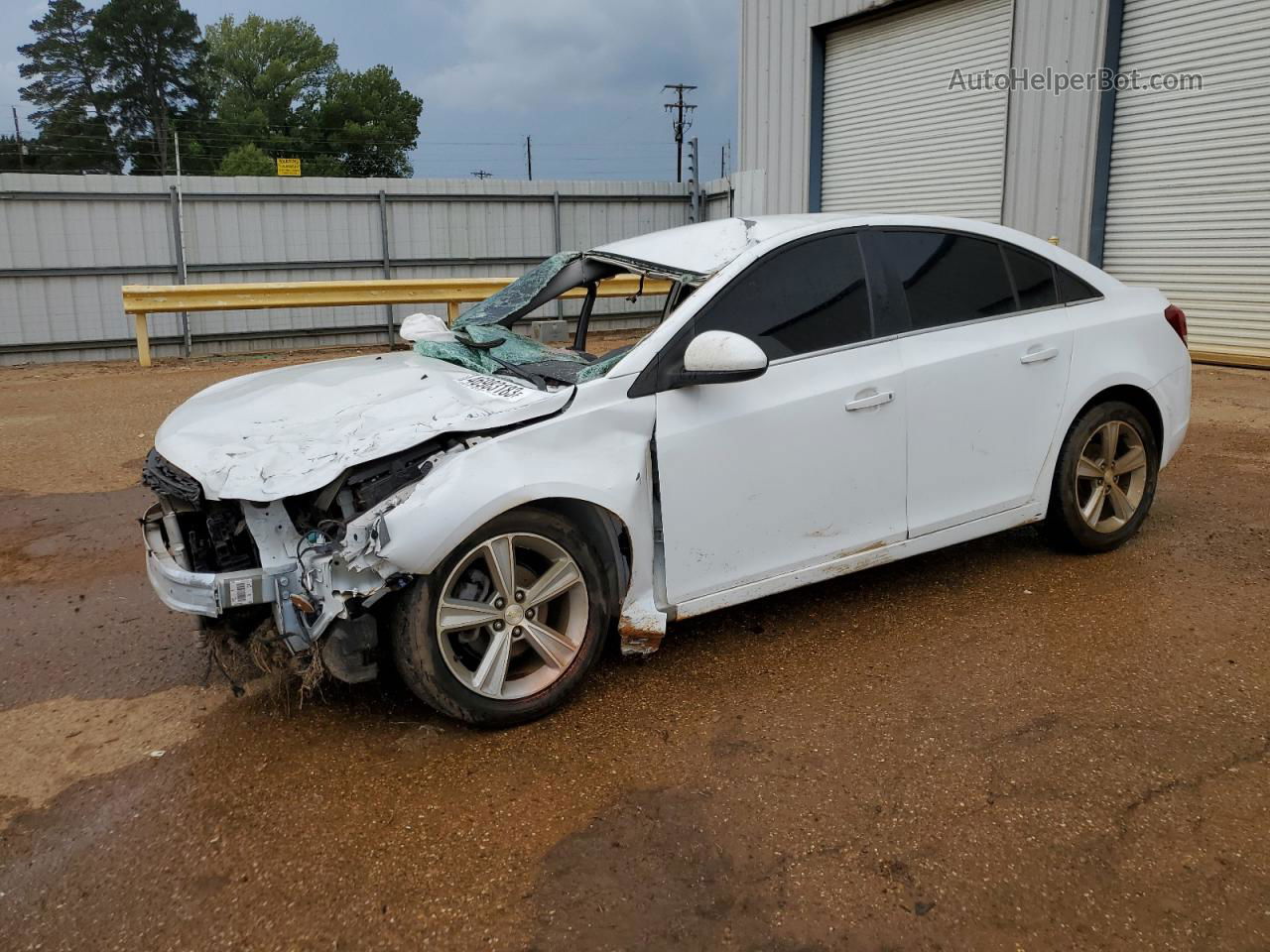 2015 Chevrolet Cruze Lt White vin: 1G1PE5SB7F7277698