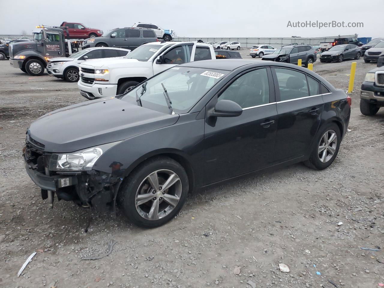 2015 Chevrolet Cruze Lt Black vin: 1G1PE5SB7F7280567