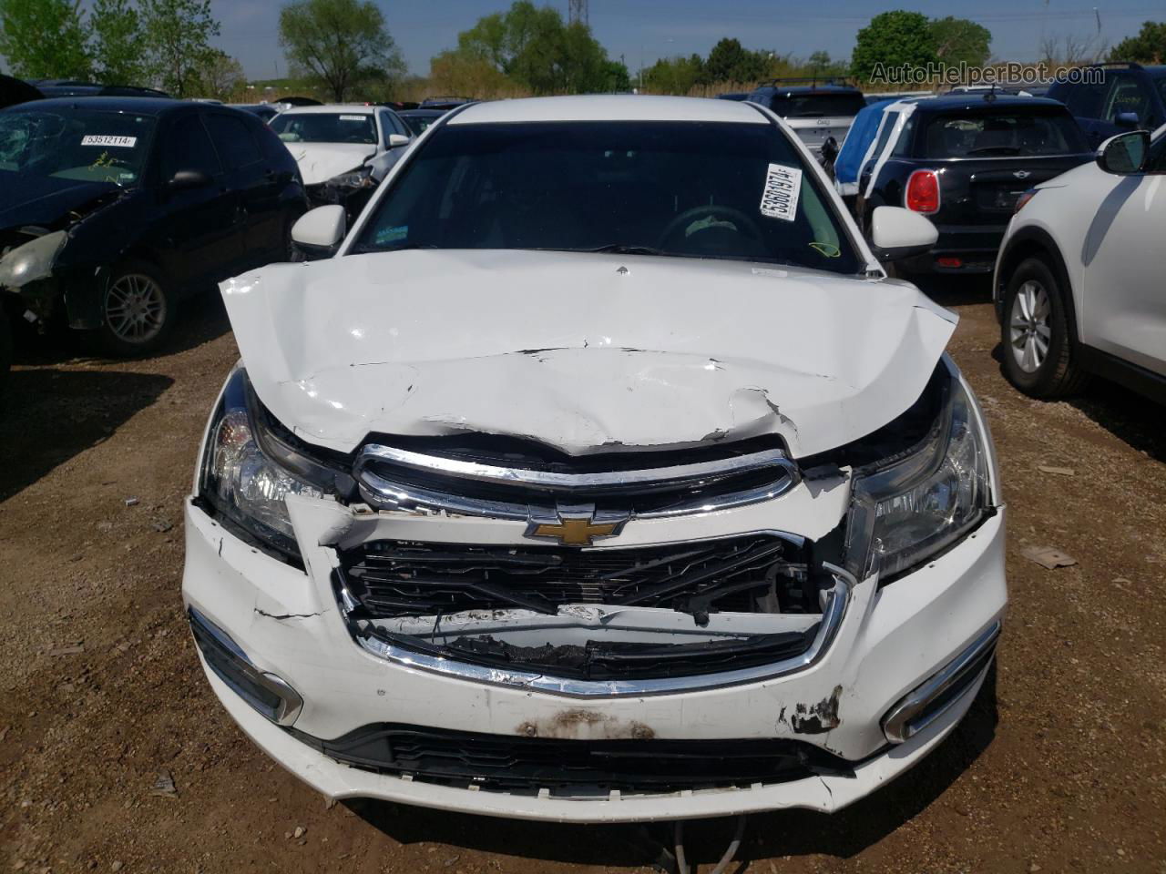 2016 Chevrolet Cruze Limited Lt White vin: 1G1PE5SB7G7124398